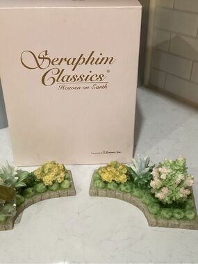Seraphim Classics Pastel Floral Home Accent Pair - Pink, Yellow, Green